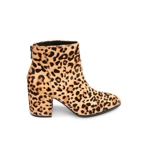 Steve Madden Womens Size 10 JILLIAN Calf Hair Leopard Print Booties Ankle Boot - Picture 2 of 16